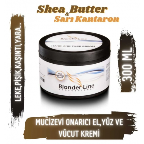 Blonder Line Cilt Bakım Kremi Nemlendirme, Kuruluk, Kaşıntı, Çatlak, Leke   Tüm Problemler İçin 300 ML