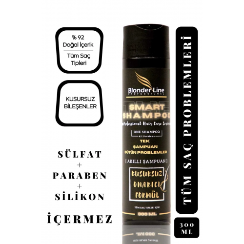Blonder Line Akıllı Şampuan Tek Şampuan Bütün Problemler 300 Ml 016